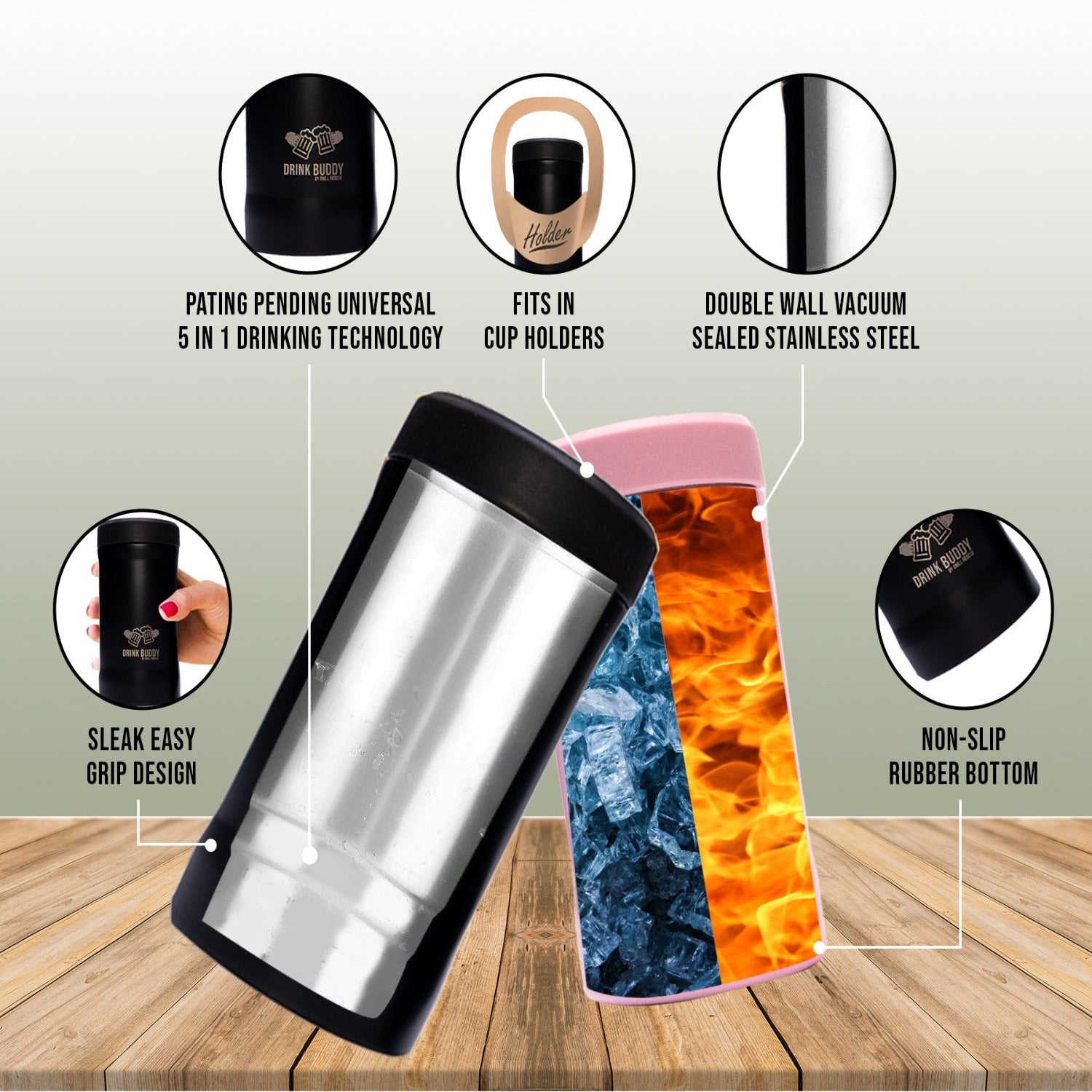 Universal Beer Buddy | Stainless